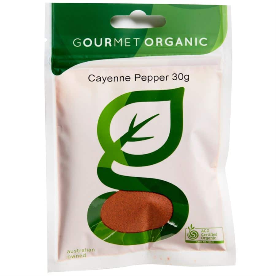 Organic Cayenne Pepper Sachet 30G - Earthymamma